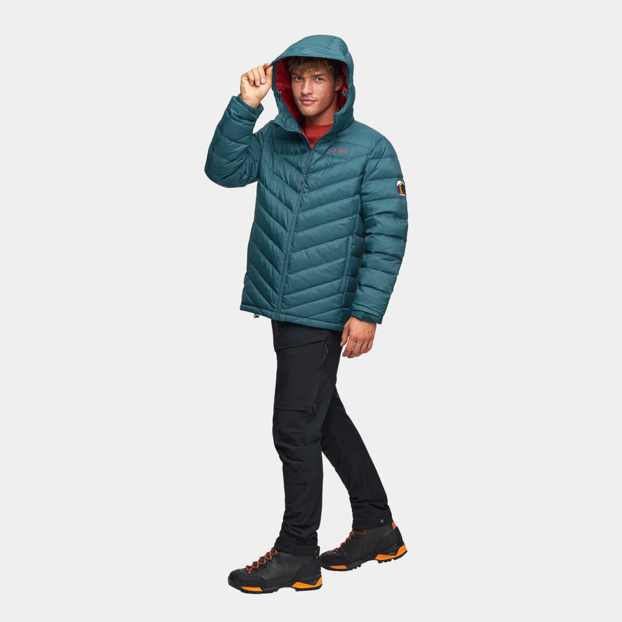 Winterjacke Heren Winterwandern Gänsedaune Alpinus Monviso 3/7