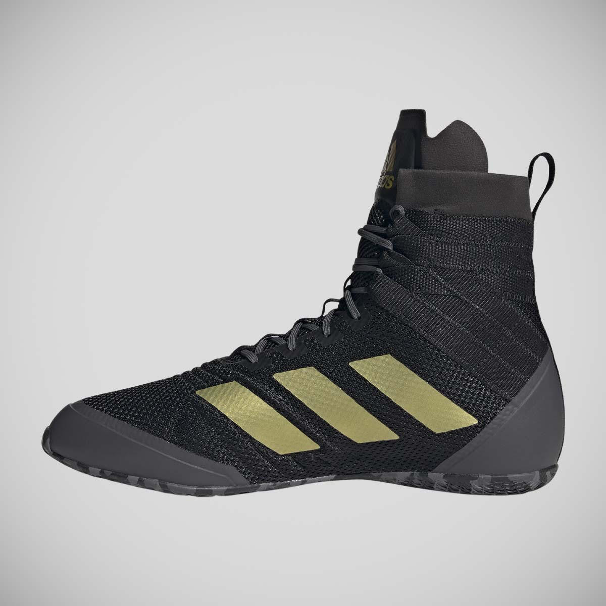 Black/Gold Adidas Speedex 18 Boxing Boots 2022 ADIDAS Decathlon