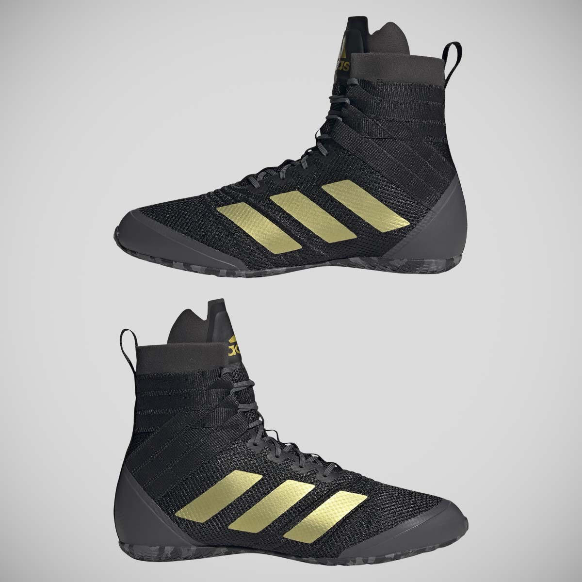 Black/Gold Adidas Speedex 18 Boxing Boots 2022 ADIDAS Decathlon