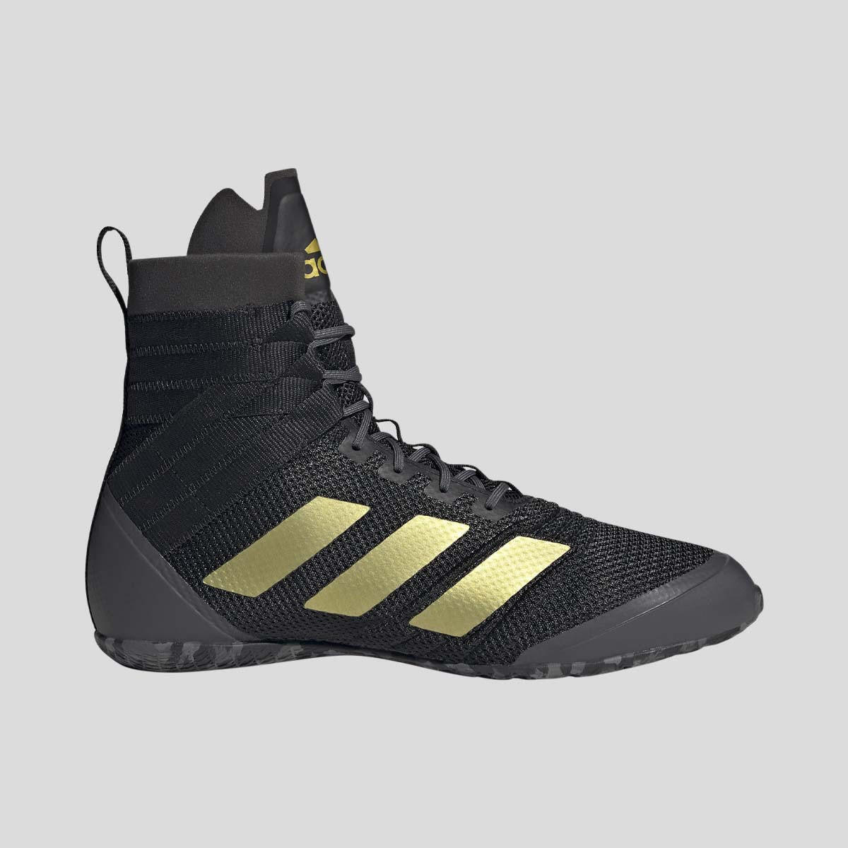 Black/Gold Adidas Speedex 18 Boxing Boots 2022 ADIDAS Decathlon