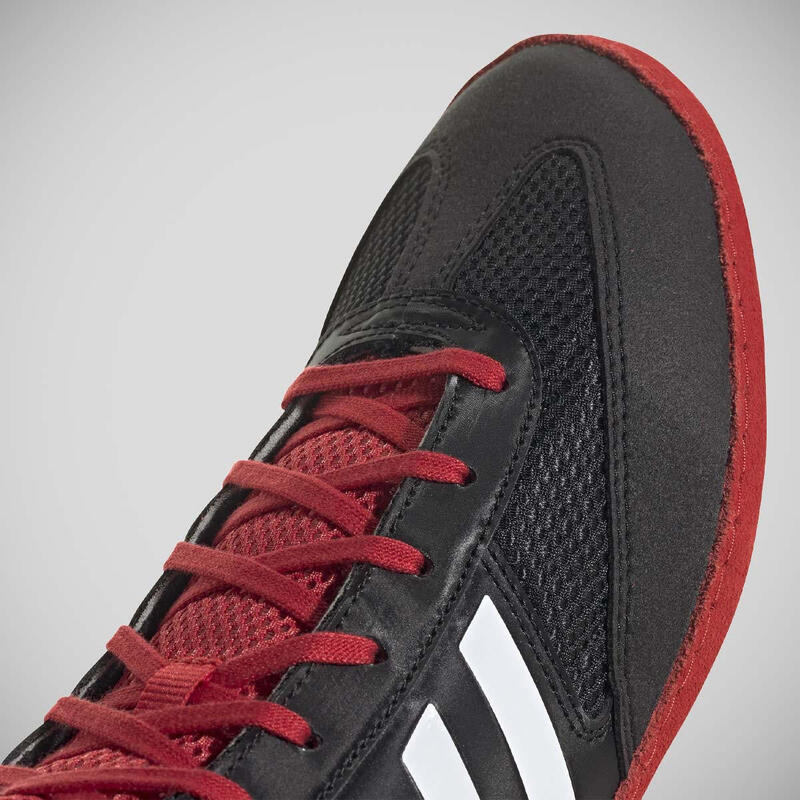 Ghete lupte Combat Speed V Negre/Rosii Adidas