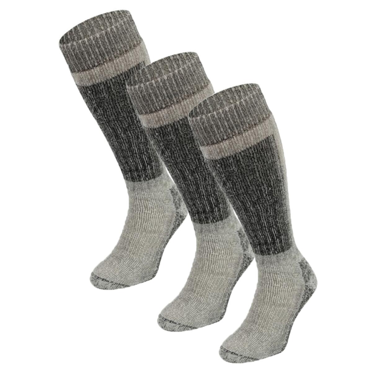 EUREKA! S6 Dickes Merino-Woll-Kniestrümpfe 3er-Pack 43/45