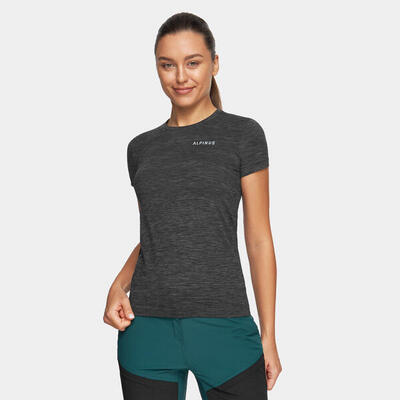 Wandelshirt met korte mouwen voor dames alpinus misurina