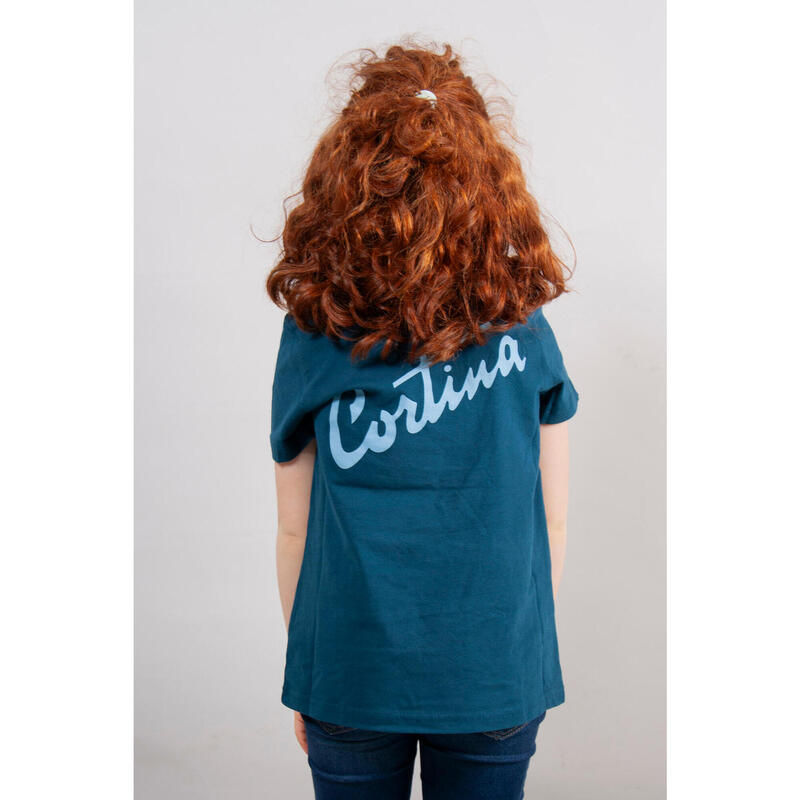 T-shirt in cotone bambino Blu Fondazione Cortina