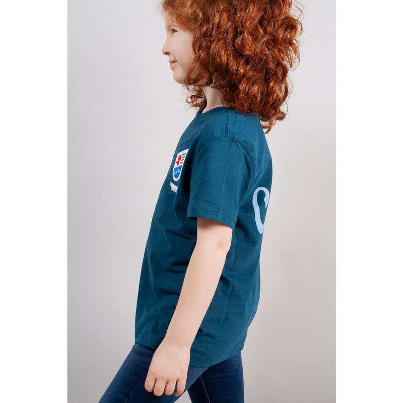 T-shirt in cotone bambino Blu Fondazione Cortina