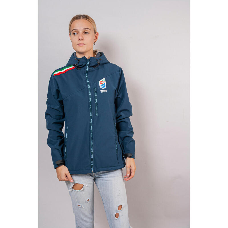 Giacca softshell da donna con membrana antivento