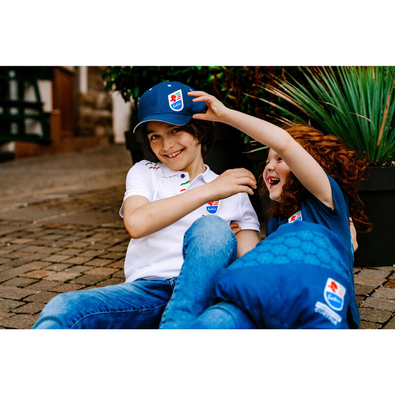 Cappellino baseball Blue bambini, in cotone, con stemma Cortina.