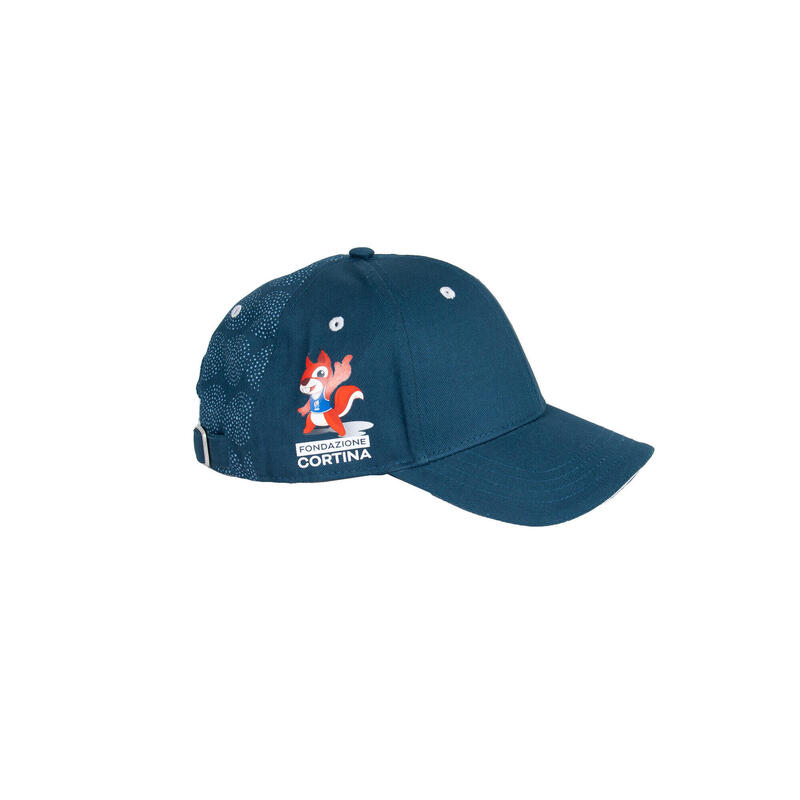 Cappellino baseball Blue bambini, in cotone, con stemma Cortina.