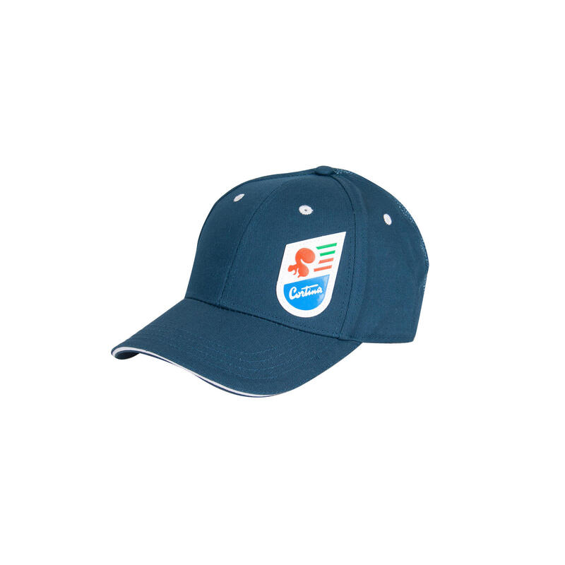 Cappellino baseball Blue  in cotone con stemma Cortina.