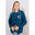 Felpa full zip da donna con cappuccio Blue FONDAZIONE CORTINA