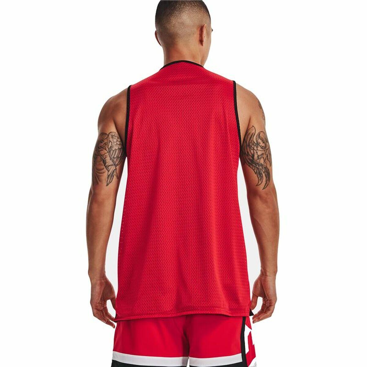 Onderhemd Under Armour Baseline Reversible Cotton Tank, Rood, Mannen 5/5