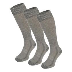 Pack de 3 paires de chaussettes hautes fines en laine mérinos S8 38/38