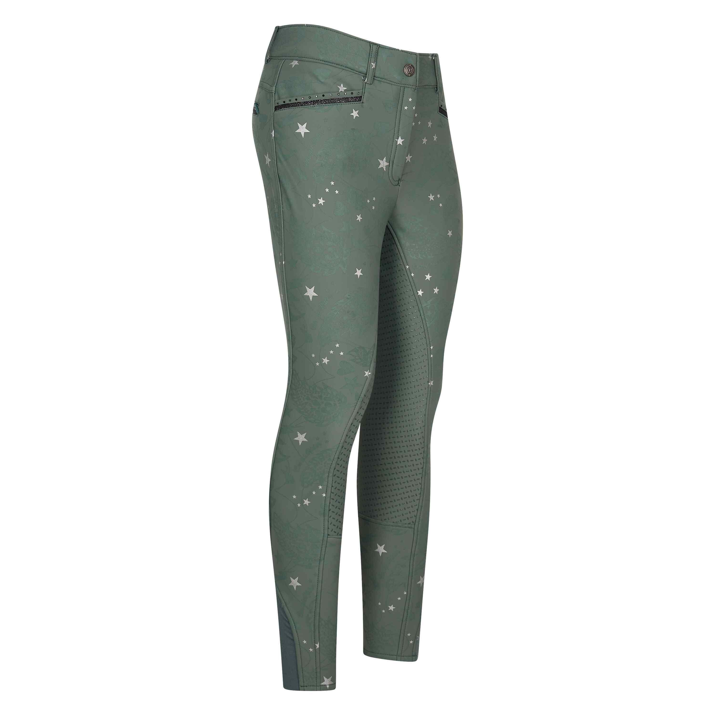 Pantalon équitation femme full grip Imperial Riding El Capone Winterwarm AOP 1/3