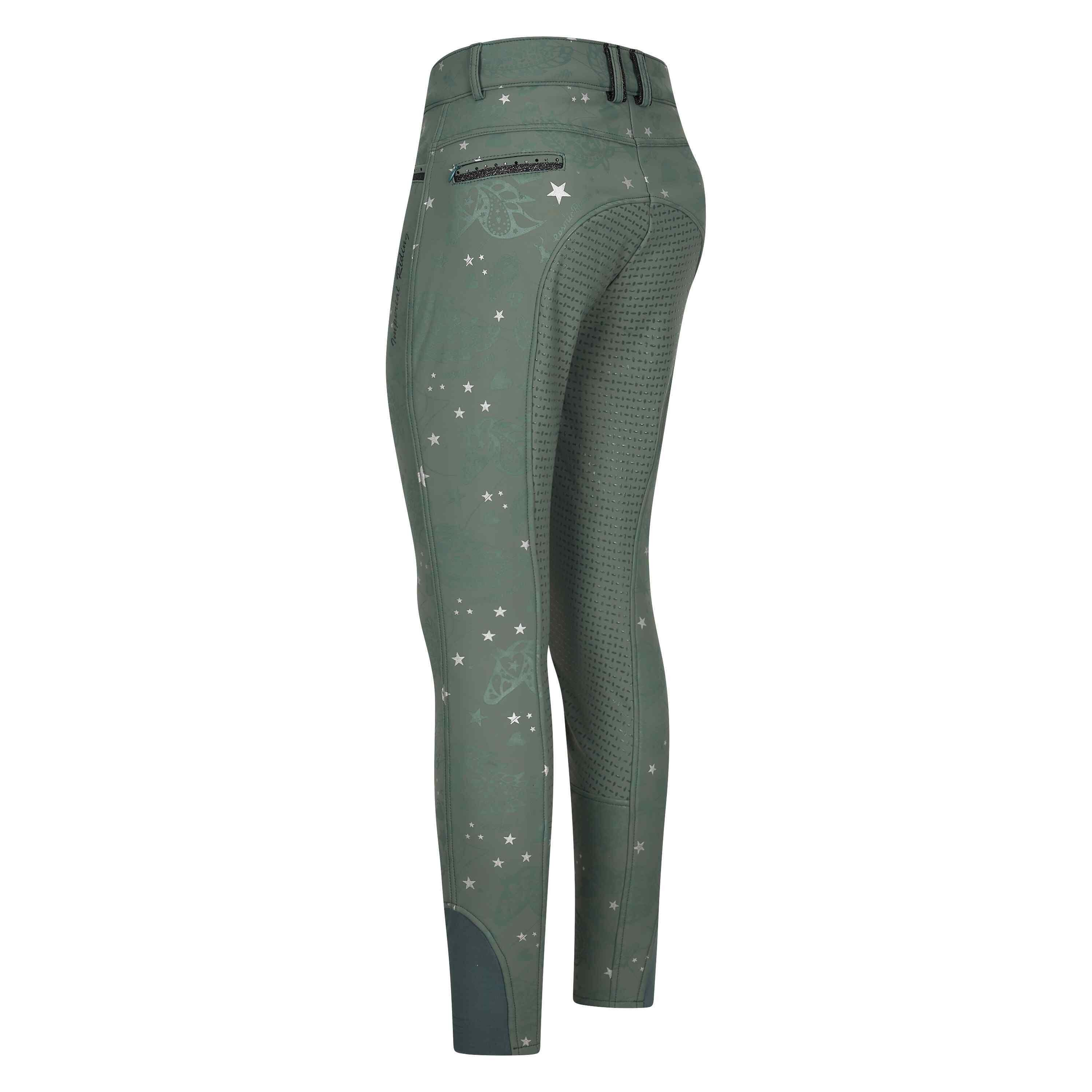 Pantalon équitation femme full grip Imperial Riding El Capone Winterwarm AOP 2/3