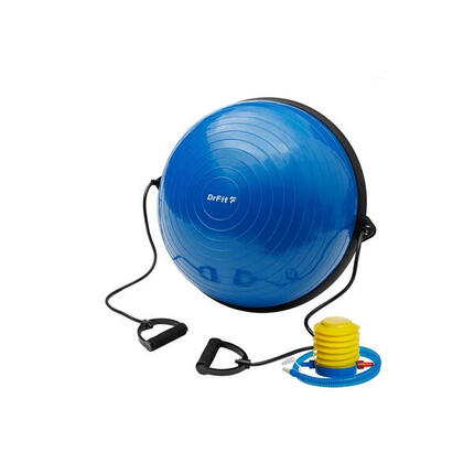 Bosu platforma do balansowania z wypustkami i linkami + pompka ø 58 cm DrFit