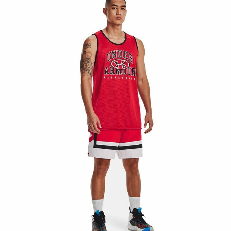 Camiseta Under Armour Baseline Reversible Cotton Tank, Rojo, Hombres