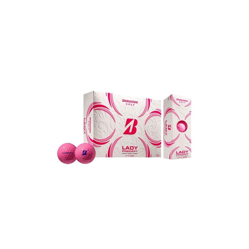 Packung mit 12 Golfbällen Bridgestone Lady Precept Rosa