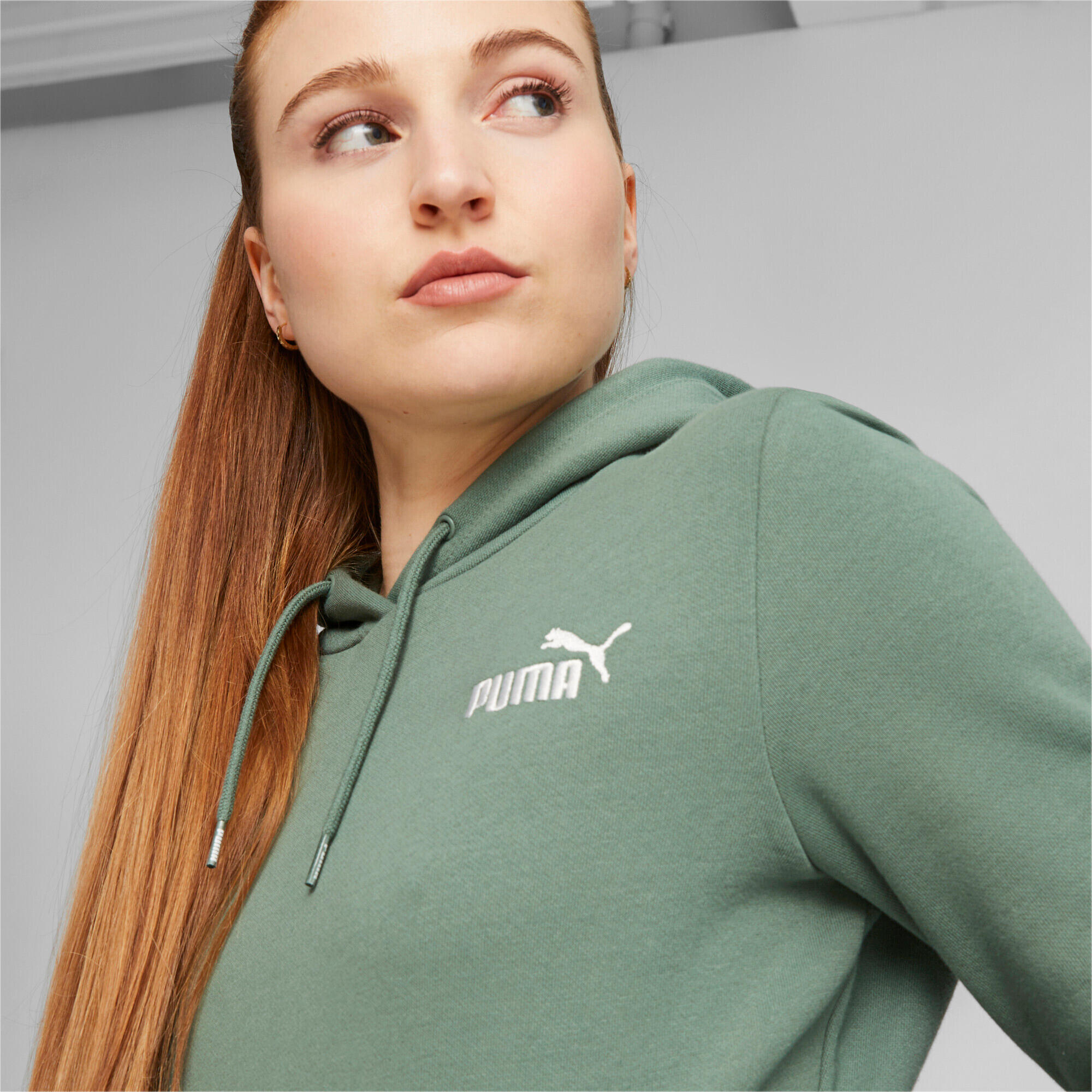 Felpa con cappuccio ricamato da donna Puma Essentials+ FL 7/7