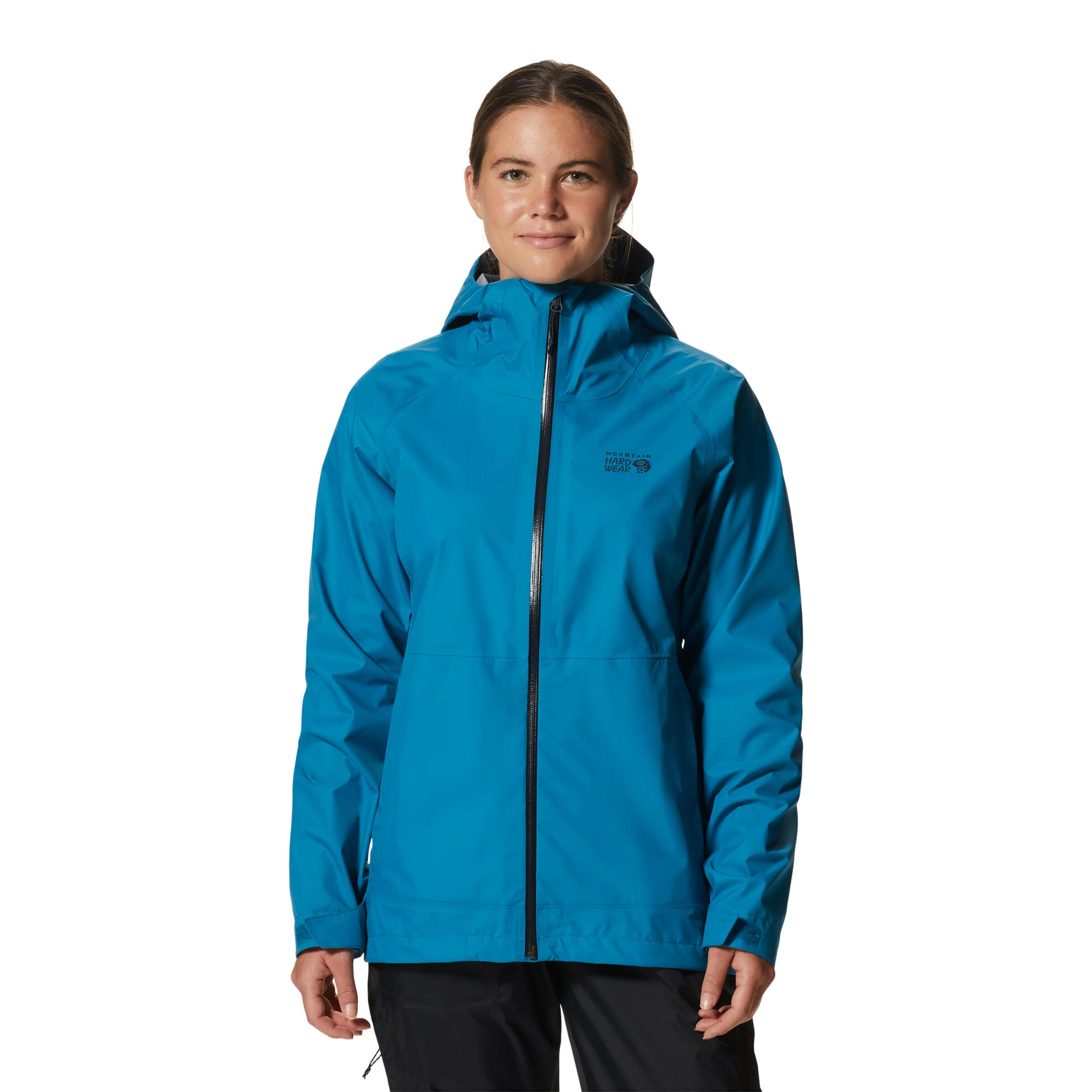 Mountain Hardwear - Veste Imperméable Femme Mountain Hardwear Threshold - Coupe-pluie - Bleu - 36 Xs - Decathlon
