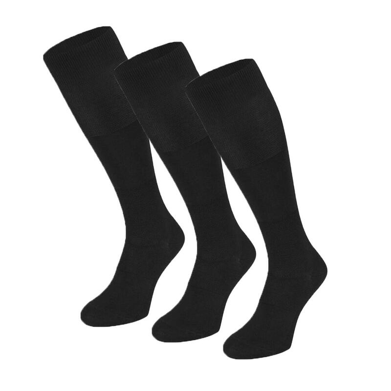 Chaussettes de voyage de soutien Pilot pour hommes, lot de 3 noires.