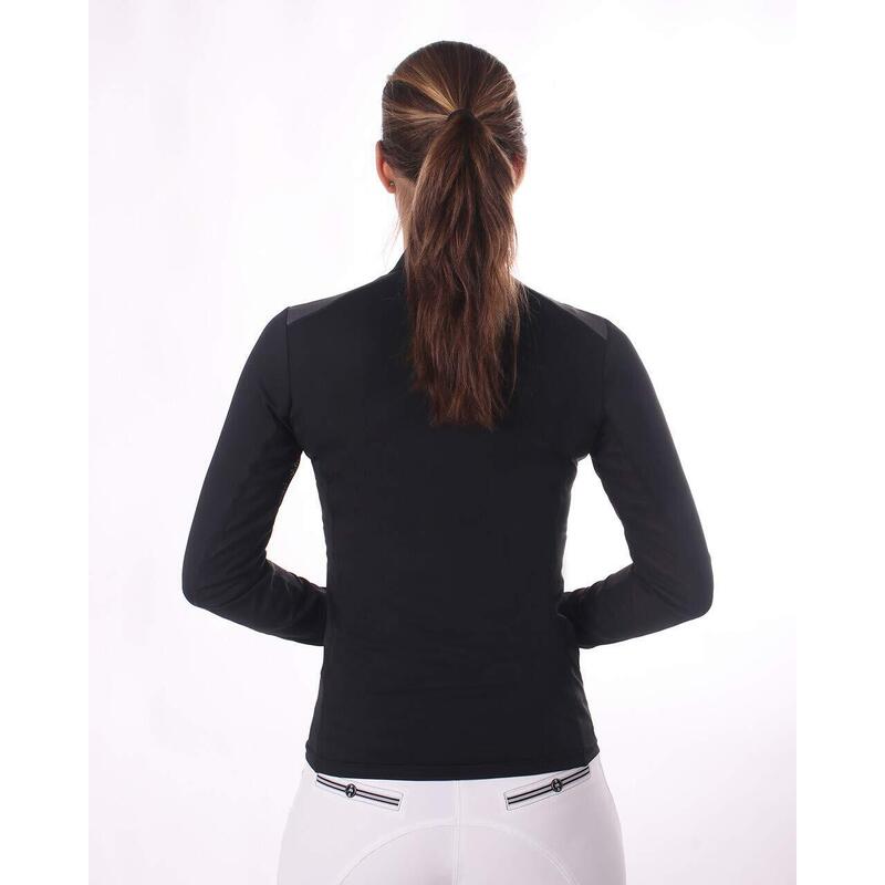 Langärmeliges Reitsport-Poloshirt für Frauen QHP Utah