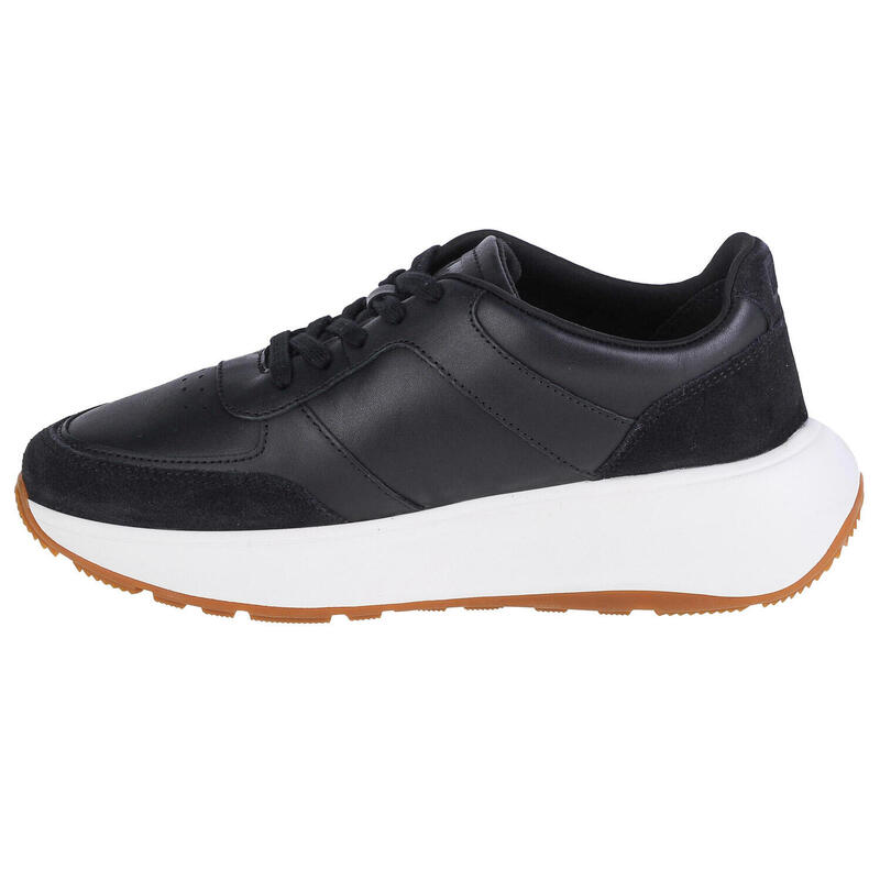 FITFLOP F-Mode Suede/Leren Sneakers  ZWART 36
