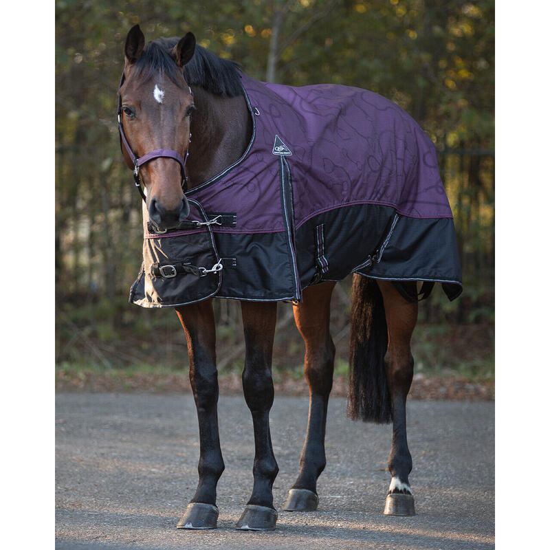 Couverture polaire imperméable pour cheval QHP collection Mystical 50gr