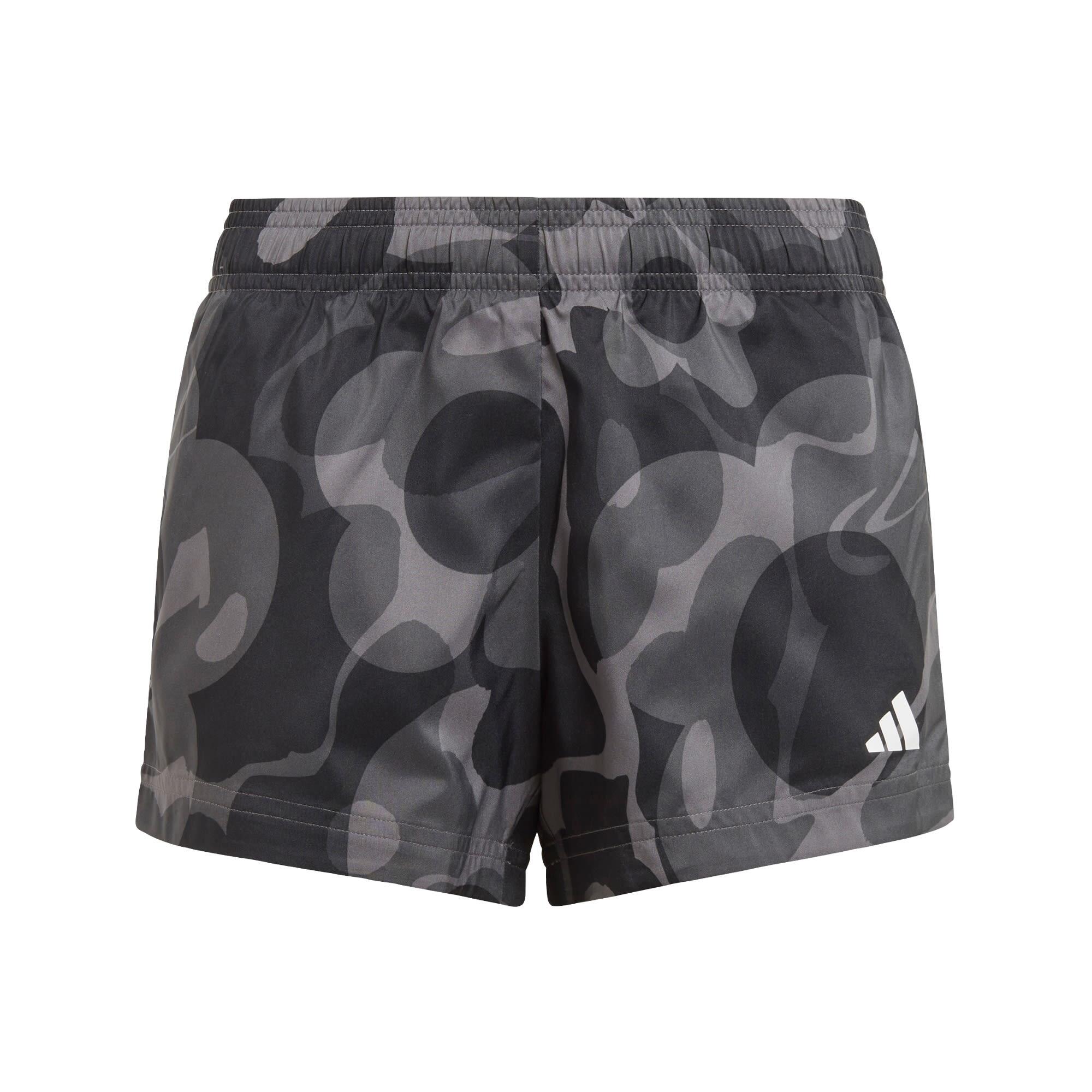 Adidas - Short Imprimé De Saison Essentials Aeroready Enfants - Short - Gris|noir - 8 À 10 Ans - Decathlon