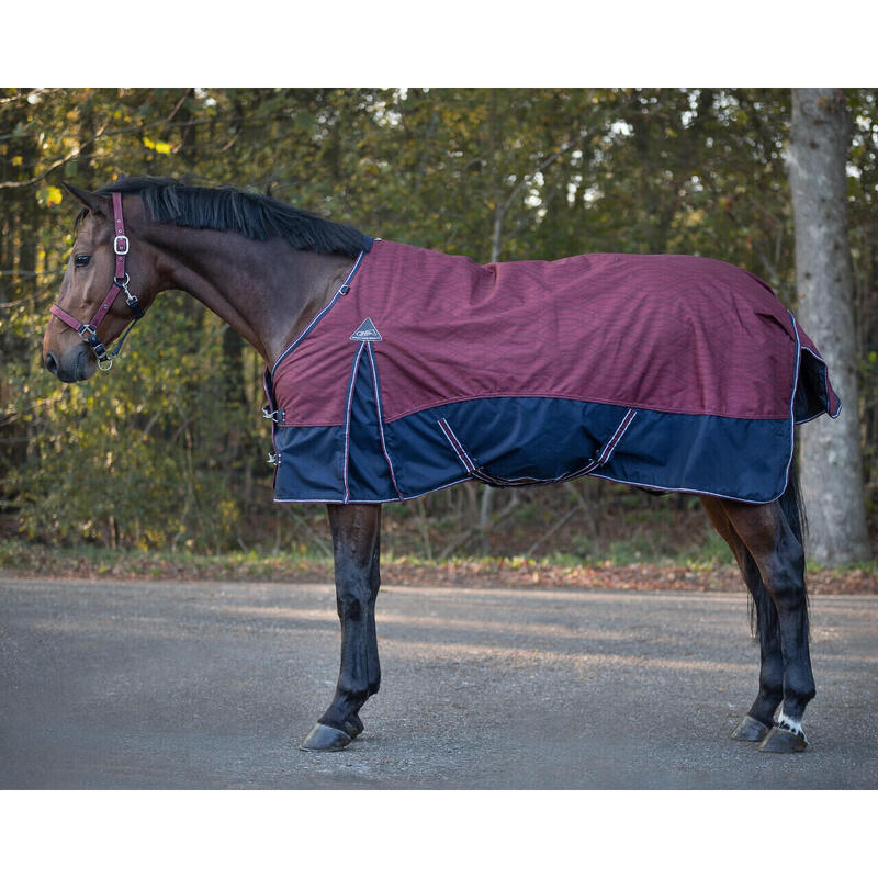 Couverture polaire imperméable pour cheval QHP collection Cherry 50gr