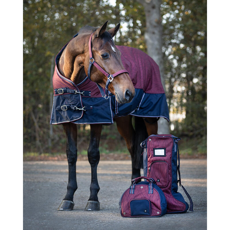 Couverture polaire imperméable pour cheval QHP collection Cherry 50gr