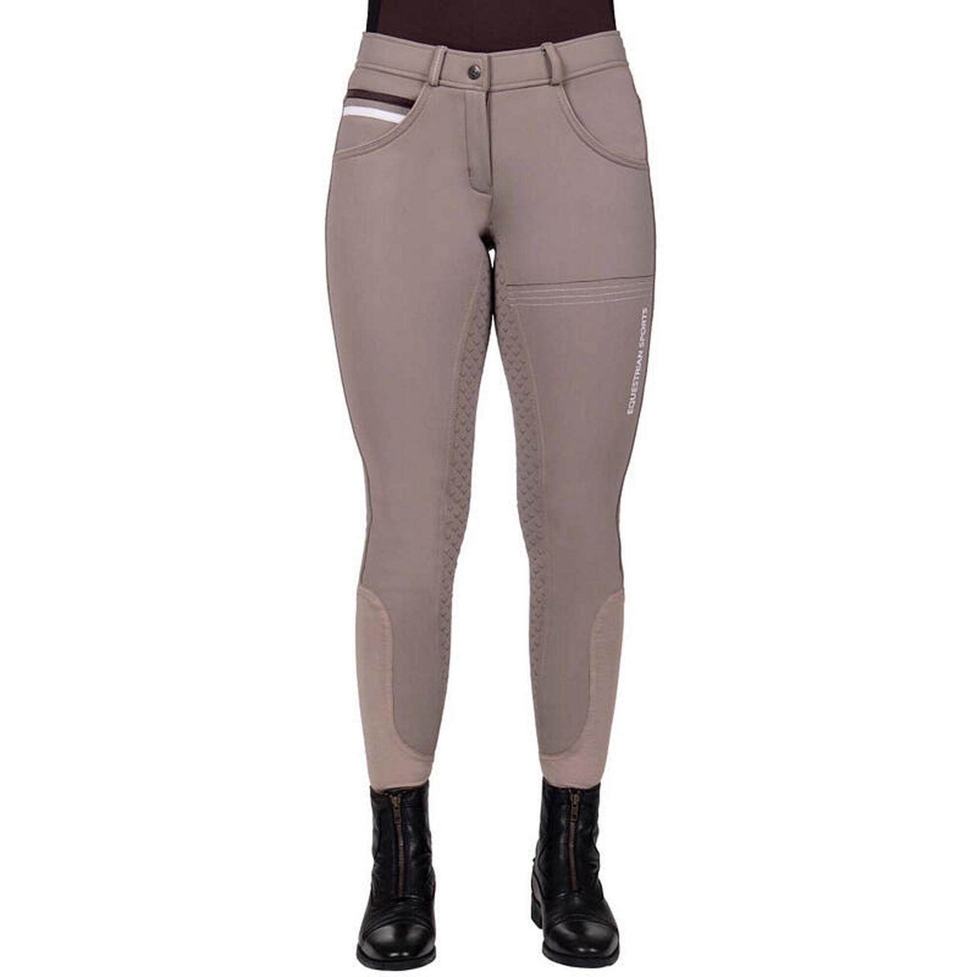 QHP Pantaloni da equitazione full grip Emma