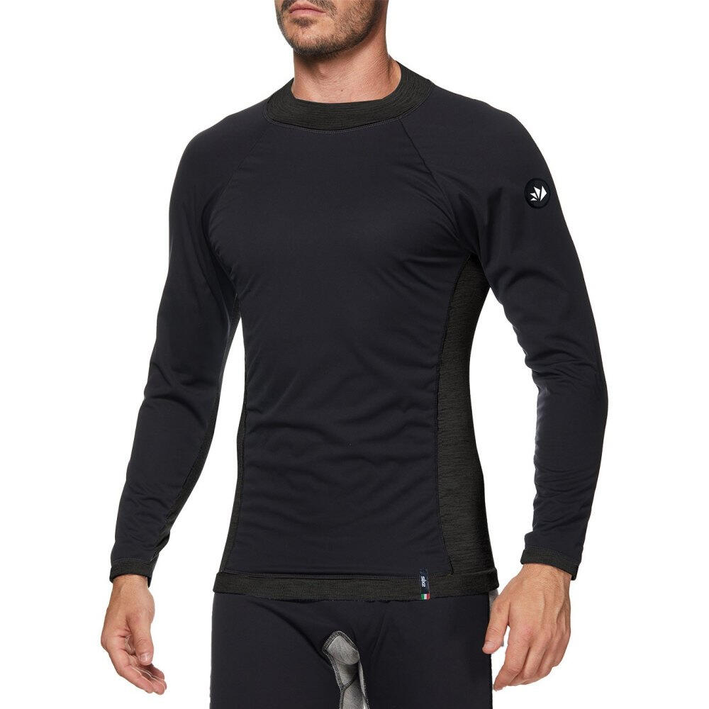 Camiseta interior de manga larga SIXS TS4 MERINOS Negro 3/6