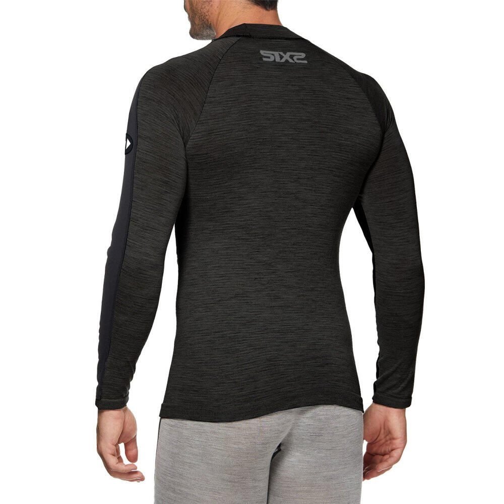 Camiseta interior de manga larga SIXS TS4 MERINOS Negro 4/6
