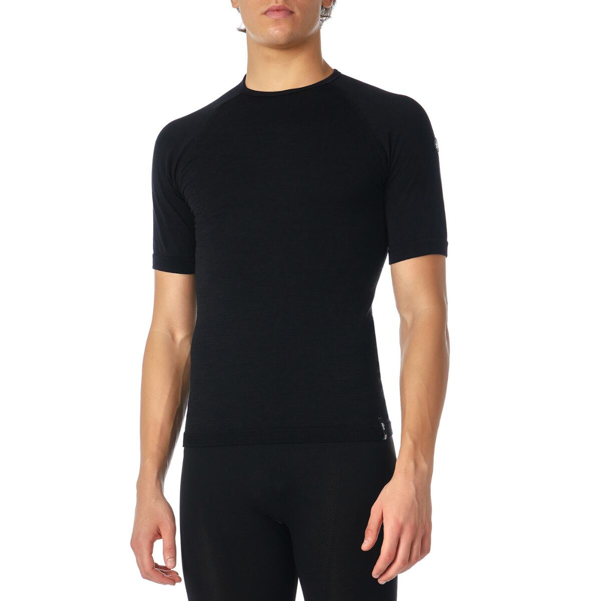 Camiseta interior de manga corta SIXS TS1 MERINOS Negro 3/4