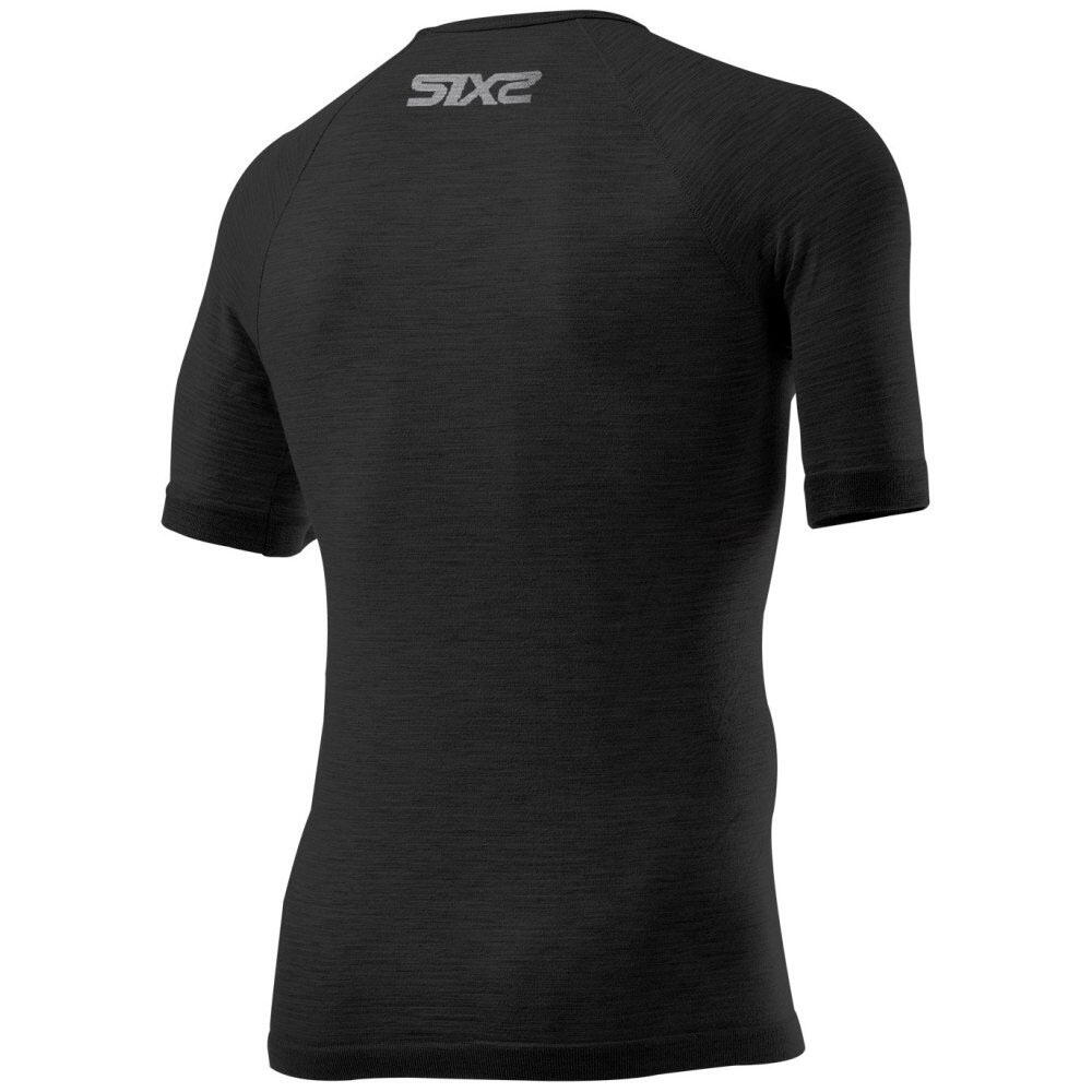 Camiseta interior de manga corta SIXS TS1 MERINOS Negro 2/4
