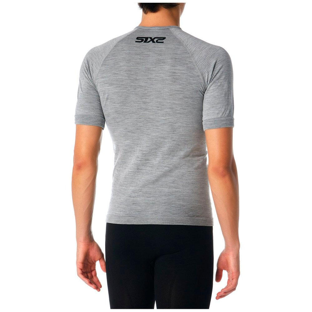 Camiseta interior de manga corta SIXS TS1 MERINOS Gris 4/4