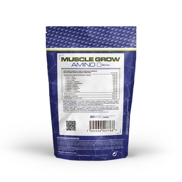 MG Amino Muscle Grow - 500g Linha da Masmusculo 5/6
