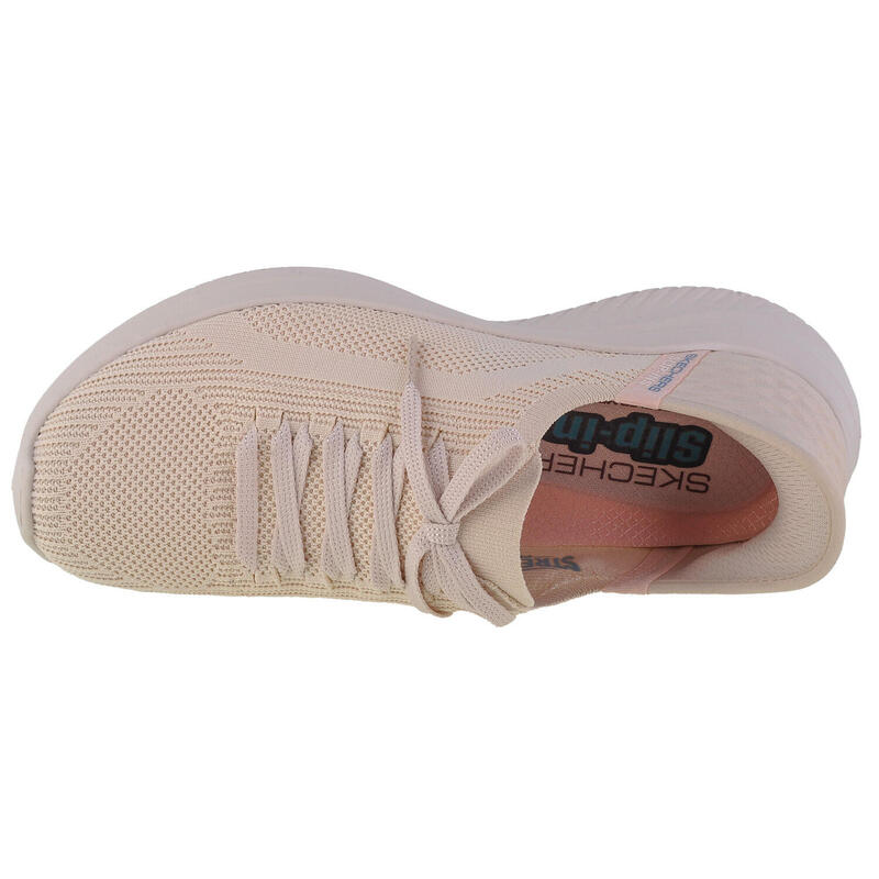 Pantofi Skechers Ultra Flex 3.0 bej femei