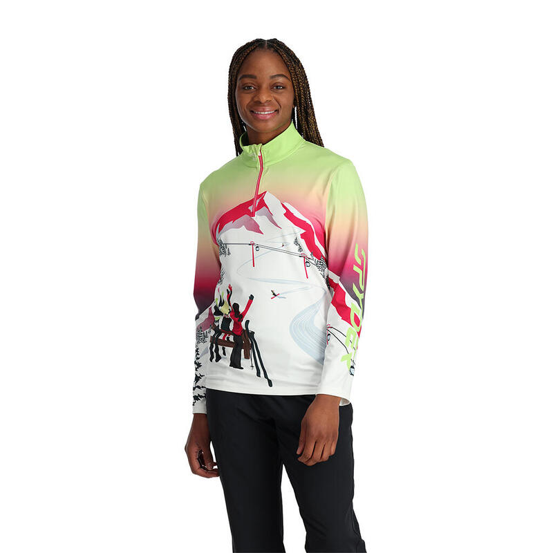 Felpa 1/2 Zip Ski Donna - SUNSET ZIP T-NECK