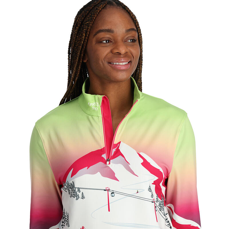 Sweat 1/2 Zip Ski Femme - SUNSET ZIP T-NECK