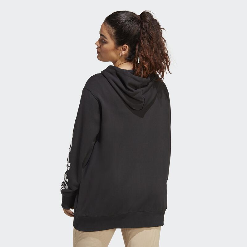 Mikina Essentials Linear Full-Zip French Terry Hoodie (plus size)