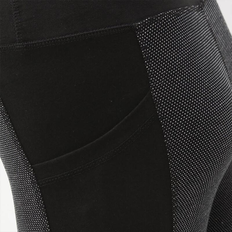 Legging yoga femme taille haute noir-gris - Coton bion certification GOTS