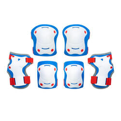 Protections pour enfants OLSSON T.T.XS/S ROUGE/BLEU scooter, skate, vélo, roller