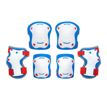 Protections pour enfants OLSSON T.S/M ROUGE/BLEU scooter, skate, vélo, roller