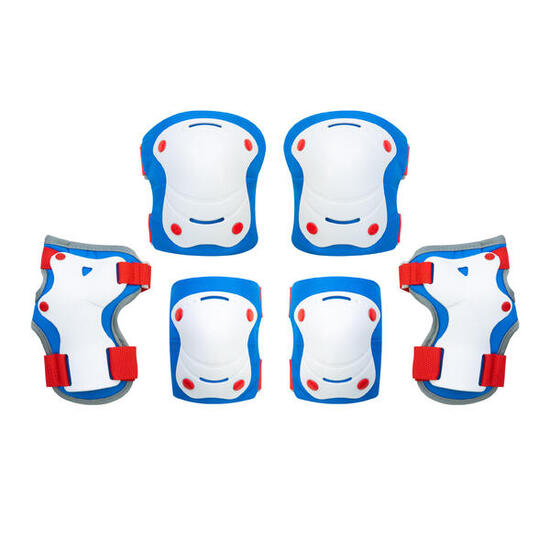 Protections pour enfants OLSSON T.S/M ROUGE/BLEU scooter, skate, vélo, roller