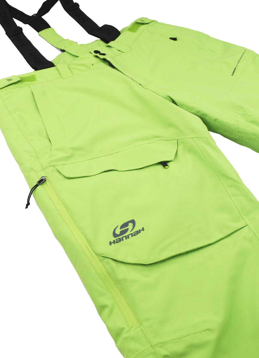 Męskie spodnie narciarskie HANNAH Kasey Lime Green 10.000 mm/h2o 3/6