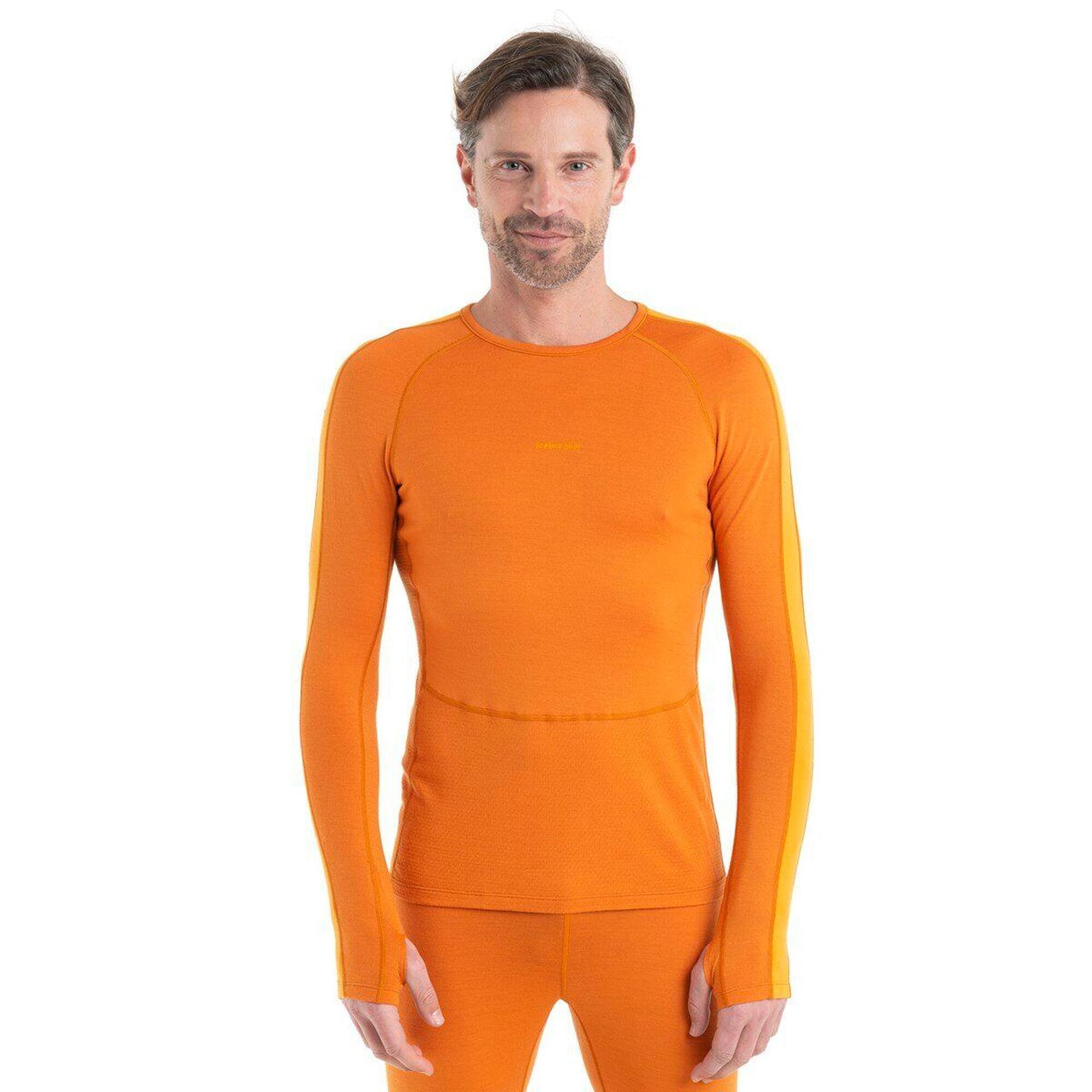 Icebreaker - Sweat-shirt Thermique Pour Hommes Icebreaker Zoneknit 260 - Sous Maillot Manche Longue - Orange - 48 Xl - Decathlon