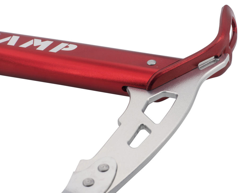 Piolet CAMP Corsa Nanotech 70 cm rouge aluminium 7075-T6 pointe Sandvik Nanoflex 2/5
