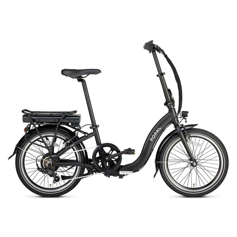 Bicicletta elettrica pieghevole Popal E-Folt 1.0 - 420Wh - 6 marce - Nero