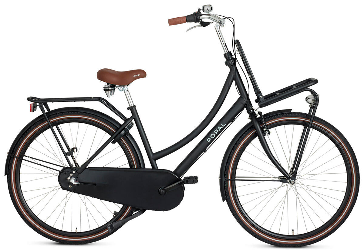 POPAL Popal Daily Dutch Basic+ N3 Transportfiets - Stadsfiets - Dames - Mat Zwart